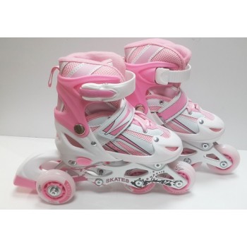 ALUMINYUM YETİ AYARLANABİLİR PATEN 30-33 PEMBE