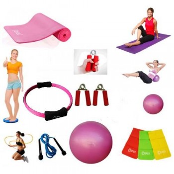 Cosfer Endpoint Deluxe Pilates Seti 4mm Yoga Matı Pembe