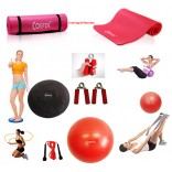Cosfer Endpoint Pilates Seti 4mm Yoga Matı Kırmızı