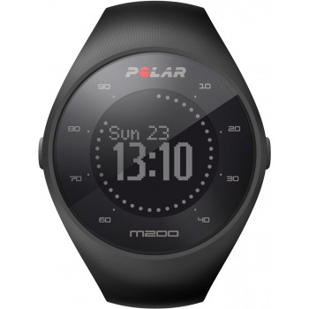 Polar M200 Bilekten Nabız Ölçen GPS'li Koşu Saati Siyah Renk + Kırmızı Kayış HEDİYE