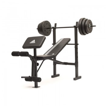 Adidas Ağırlık Sehpası 45 KG Ağırlık ile Beraber - ADBE-10349 Essential Bench