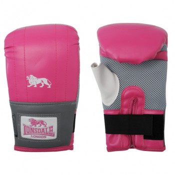 Lonsdale Jab Bag Mitt Bilek Yırtmaçlı Torba Eldiven (56750) - Pembe / Gri S/M