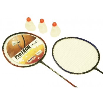 Protech 2015S Badminton Seti - 2 Raket + 3 Badminton Topu + Taşıma Çantası