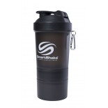 Smart Shake 600ML Gunsmoke Black Shaker