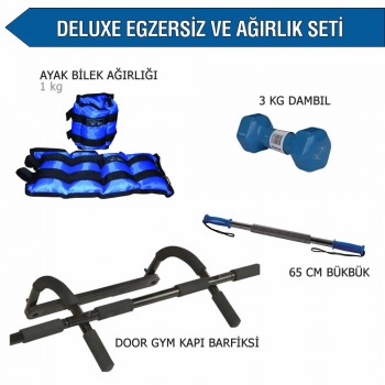 Deluxe Egzersiz ve Ağırlık Seti