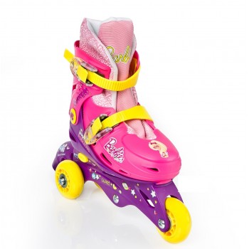 3 Tekerlekli Barbie Ayarlanabilir Çocuk Pateni 33-36